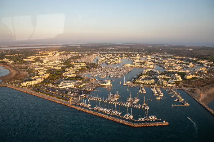 Vue aérienne marina